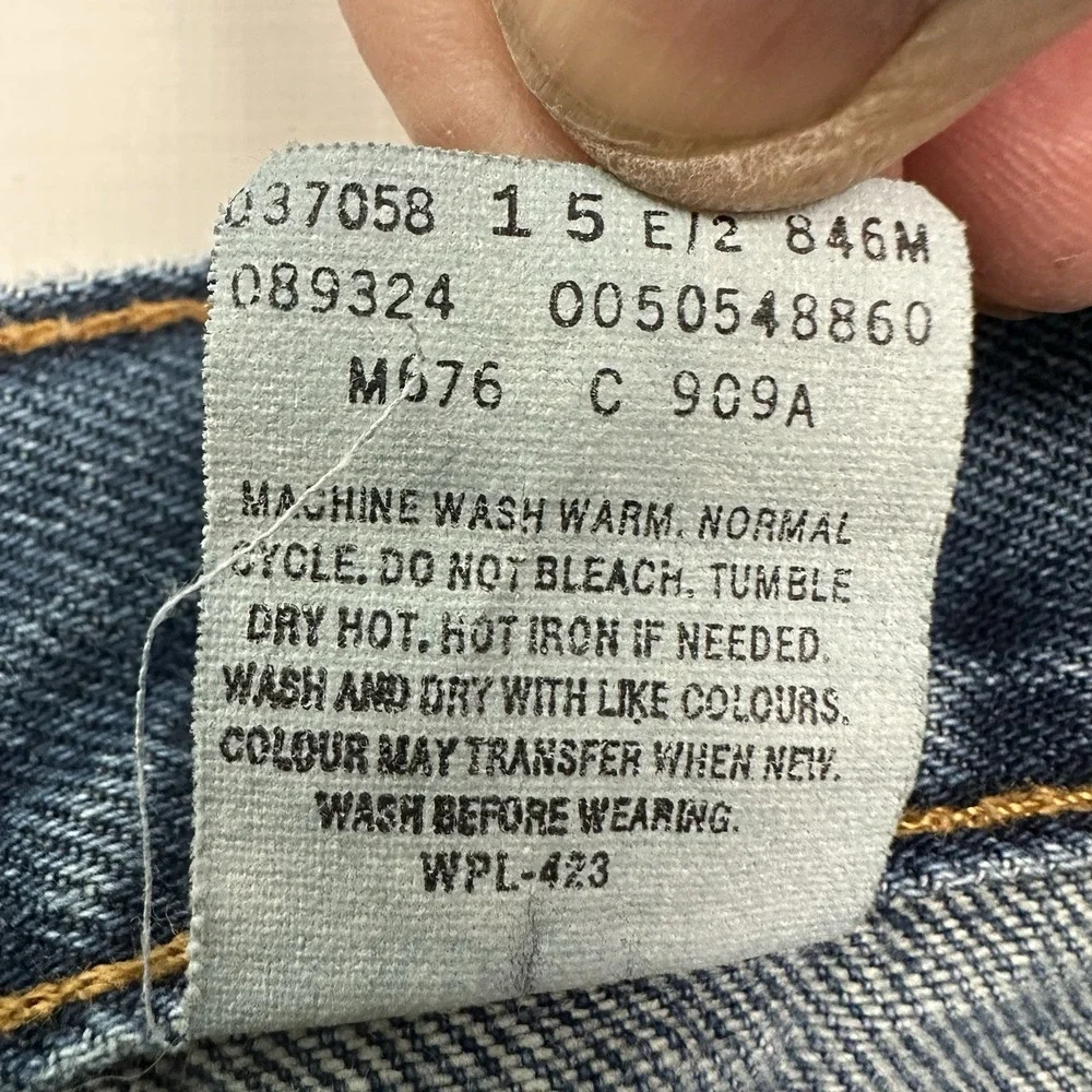 VTG Levi's 505 Jeans Men 38 Fit 37x30 Blue Straight Classic StoneWash Denim